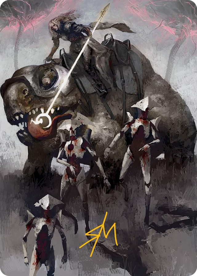Thalia and The Gitrog Monster Art Card (Gold-Stamped Signature) #65 S - Art Series: March of the Machine Pokemon card