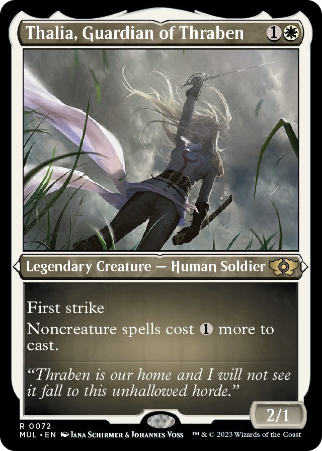 Thalia, Guardian of Thraben (Foil Etched) #72 R - March of the Machine: Multiverse Legends Pokemon card