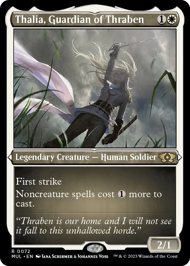 0072 Thalia, Guardian of Thraben (Foil Etched) R March of the Machine: Multiverse Legends