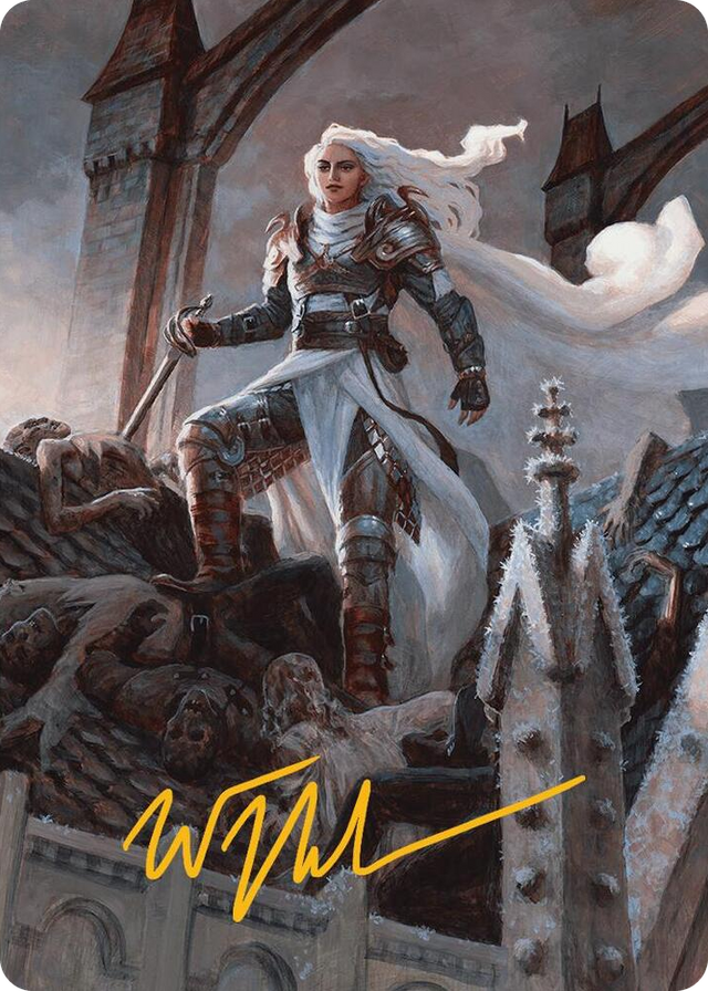 0002 Thalia, Heretic Cathar Art Card (Gold-Stamped Signature) S Art Series: Innistrad Remastered