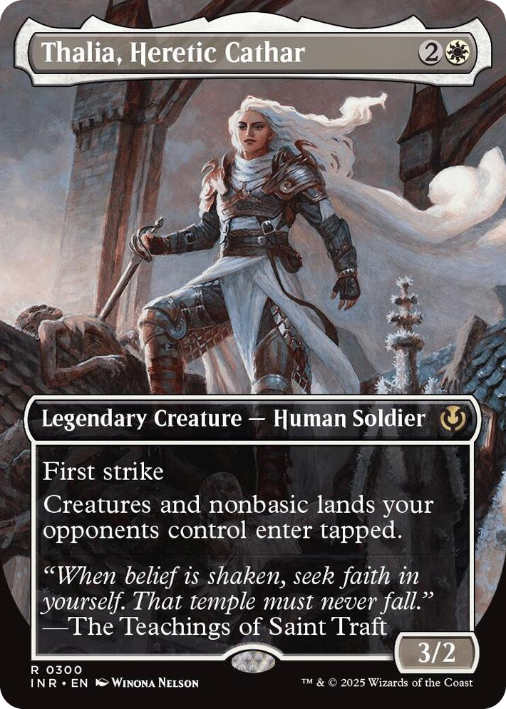 0300 Thalia, Heretic Cathar (Borderless) R Innistrad Remastered