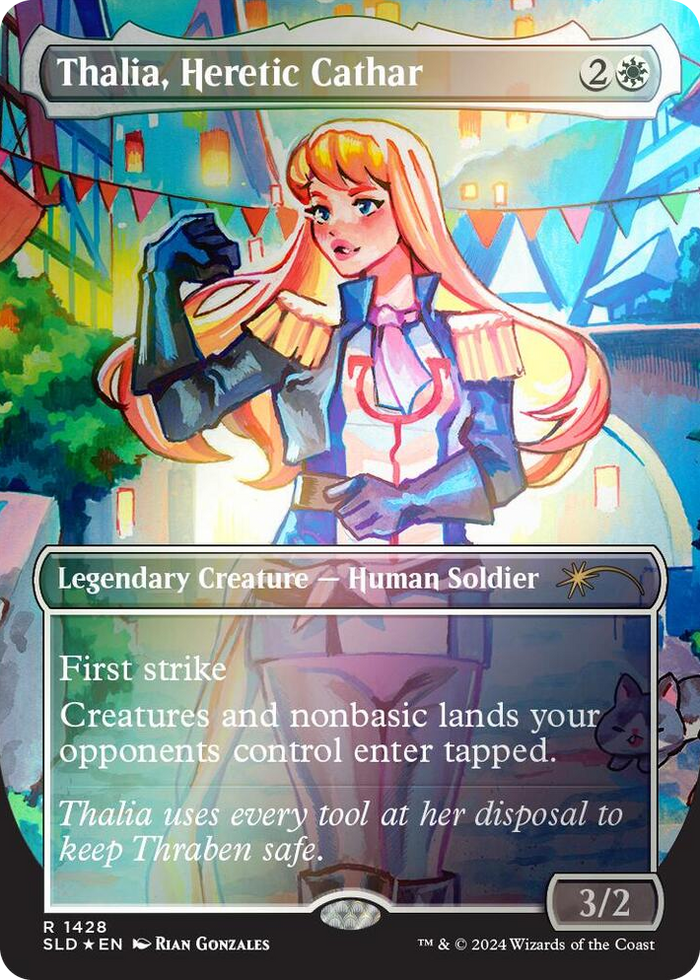 Thalia, Heretic Cathar (Rainbow Foil) #1428 R - Secret Lair Drop Series Pokemon card