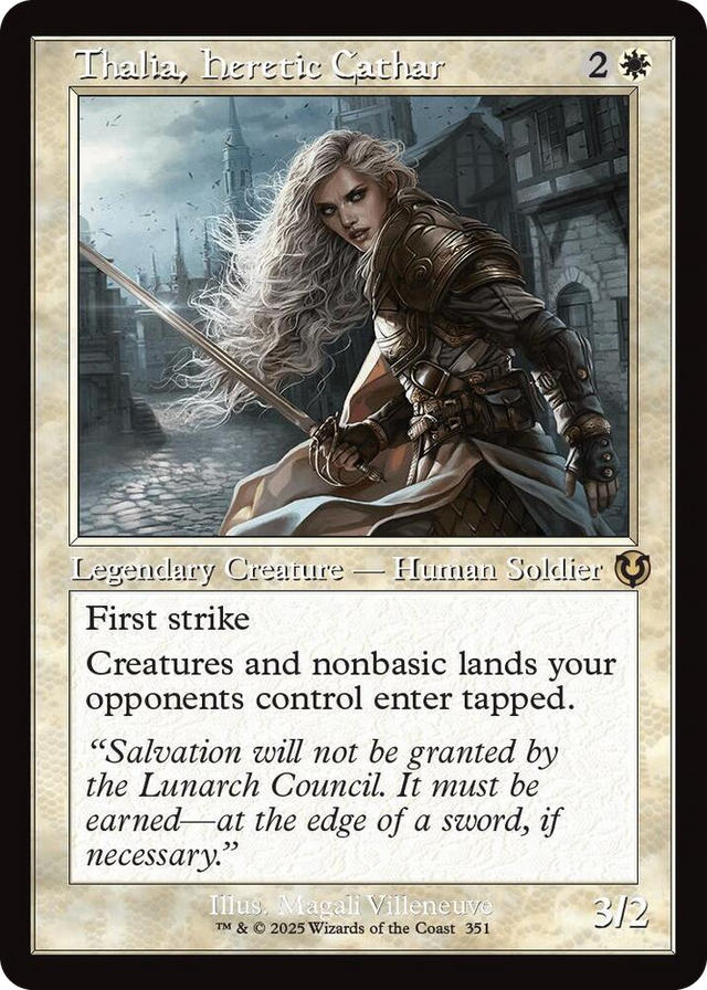 0351 Thalia, Heretic Cathar (Retro Frame) R Innistrad Remastered