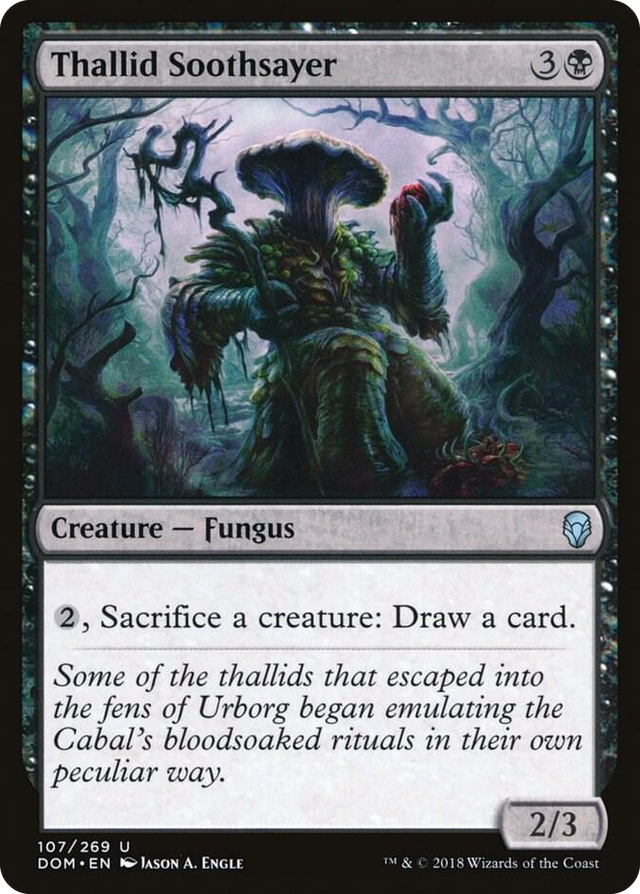 0107 Thallid Soothsayer U Dominaria
