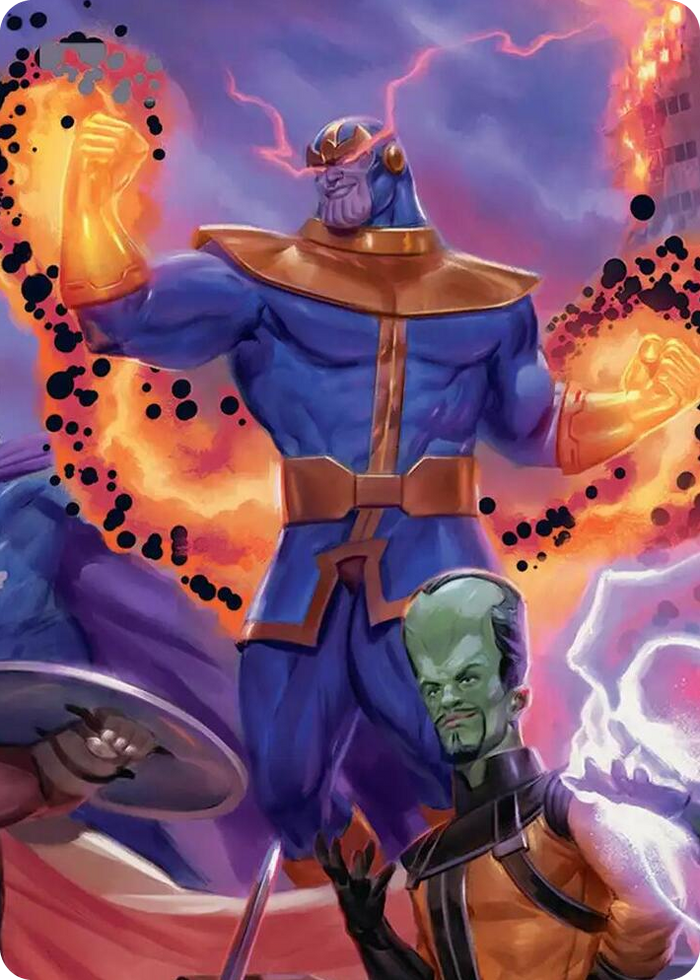 Thanos, Death's Consort Art Card #8 S - Art Series: Marvel Super Heroes Pokemon card