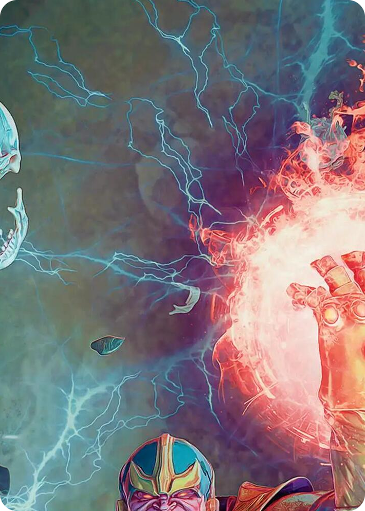 0002 Thanos, the Mad Titan Art Card (2/9) S Art Series: Marvel Super Heroes