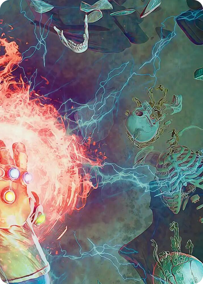 Thanos, the Mad Titan Art Card (3/9) #3 S - Art Series: Marvel Super Heroes Pokemon card