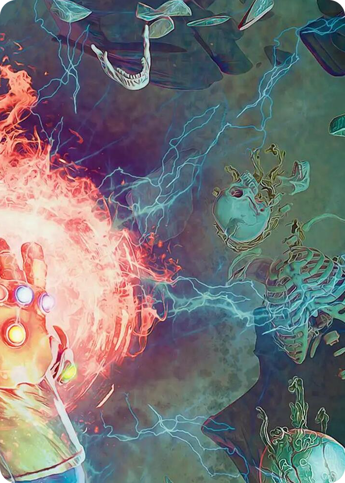 0003 Thanos, the Mad Titan Art Card (3/9) S Art Series: Marvel Super Heroes
