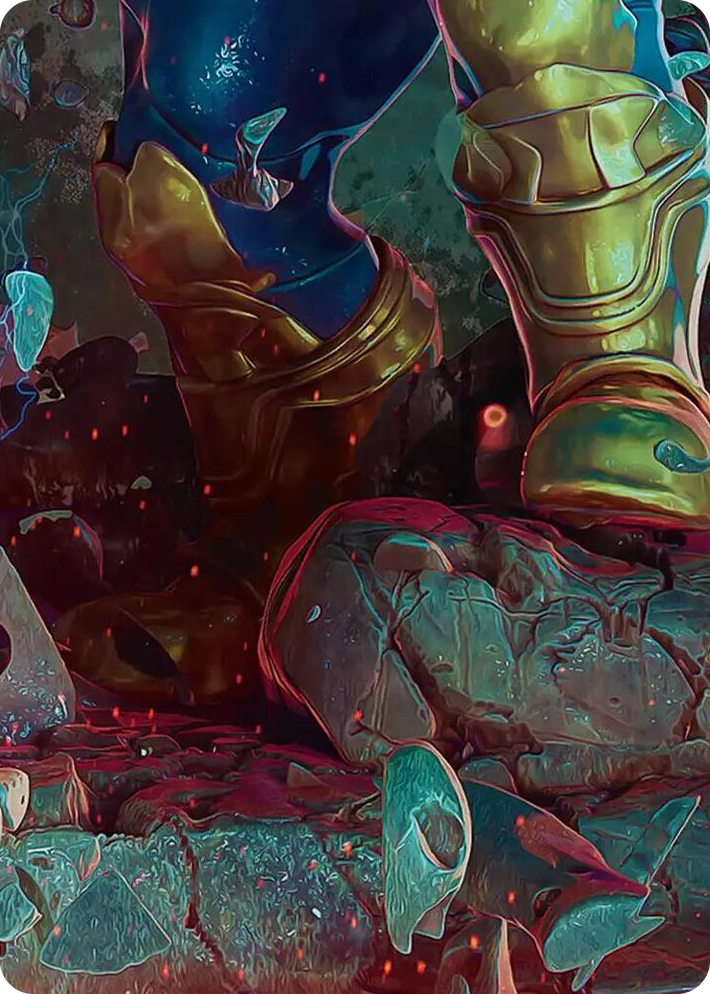 0008 Thanos, the Mad Titan Art Card (8/9) S Art Series: Marvel Super Heroes
