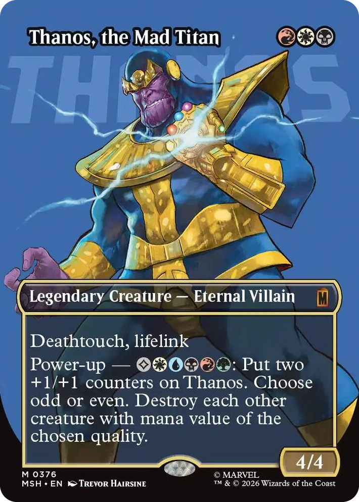 0376 Thanos, the Mad Titan (Borderless) (0376) M Marvel Super Heroes