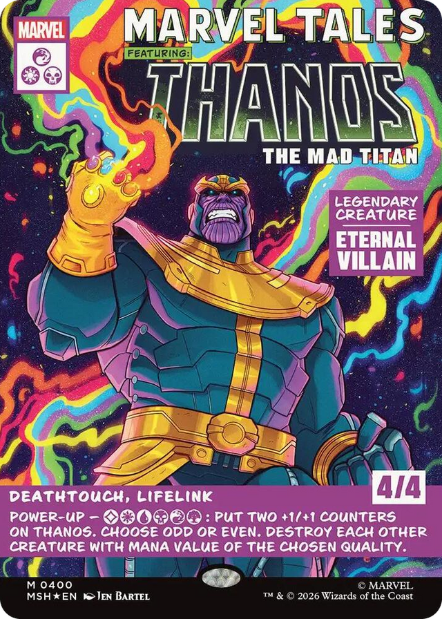 0400 Thanos, The Mad Titan (Borderless) (0400) M Marvel Super Heroes