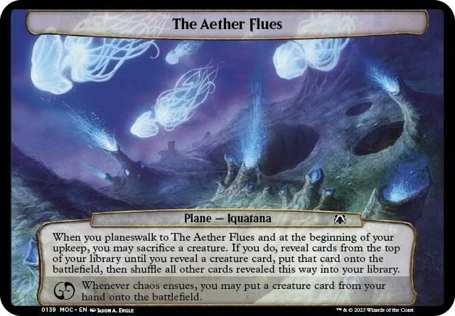 The Aether Flues #139 T - Planechase: March of the Machine Pokemon card