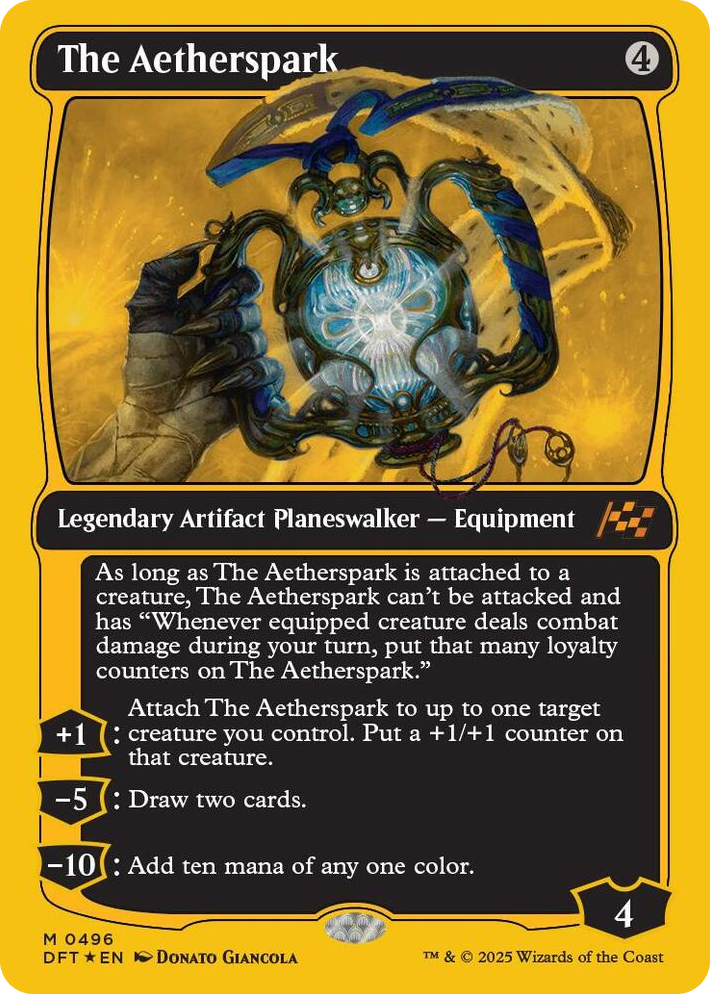 0496 The Aetherspark (First-Place Foil) M Aetherdrift