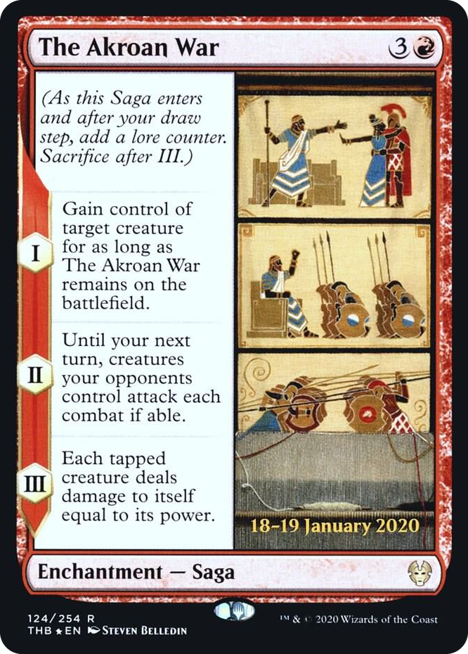 0124 The Akroan War R Prerelease Cards