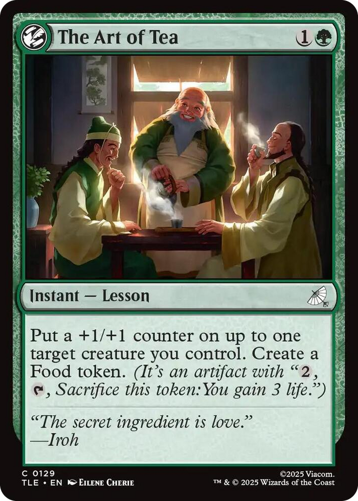 The Art of Tea #129 C - The Last Airbender: Eternal-Legal Pokemon card