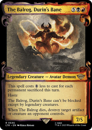 0646 The Balrog, Durin's Bane (Showcase Scrolls) R Universes Beyond: The Lord of the Rings: Tales of Middle-earth
