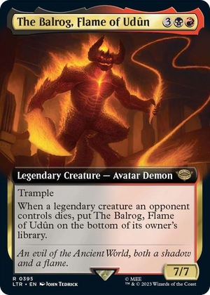 0395 The Balrog, Flame of Udun (Extended Art) R Universes Beyond: The Lord of the Rings: Tales of Middle-earth