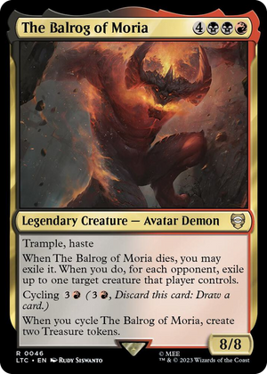 0046 The Balrog of Moria R Commander: The Lord of the Rings: Tales of Middle-earth