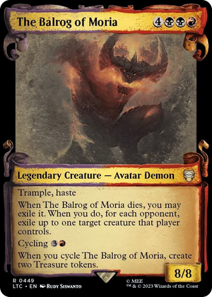 0449 The Balrog of Moria (Showcase Scrolls) R Commander: The Lord of the Rings: Tales of Middle-earth