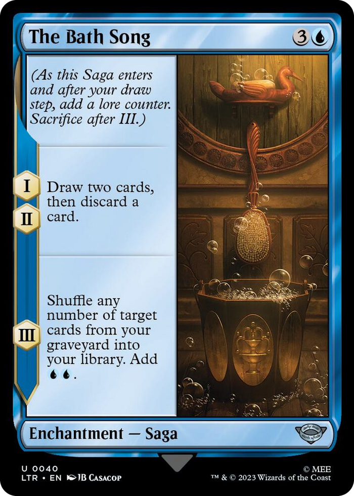 The Bath Song #40 U - Universes Beyond: The Lord of the Rings: Tales of Middle-earth Pokemon card