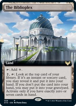 0359 The Biblioplex (Extended Art) R Strixhaven: School of Mages