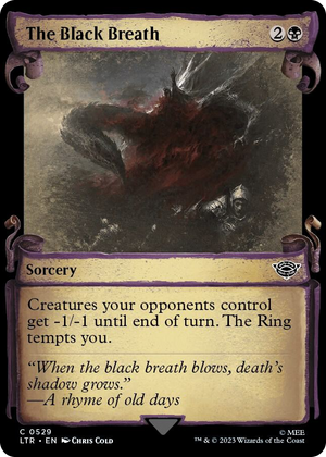0529 The Black Breath (Showcase Scrolls) C Universes Beyond: The Lord of the Rings: Tales of Middle-earth