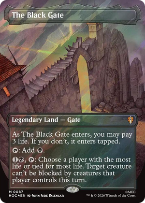0087 The Black Gate (Borderless) (Surge Foil) M The Hobbit: Eternal-Legal