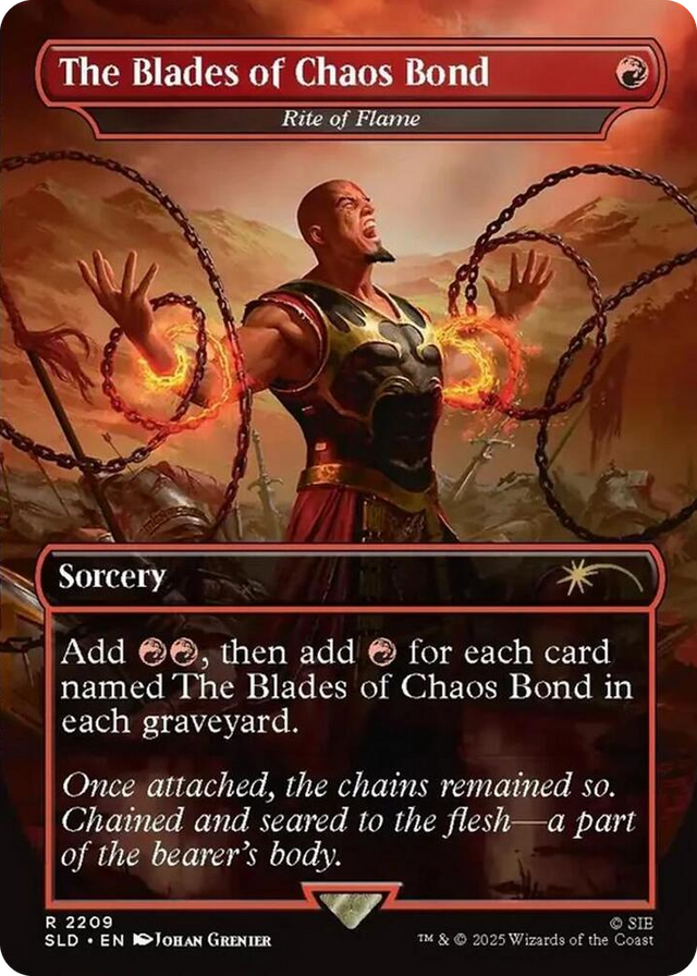 2209 The Blades of Chaos Bond - Rite of Flame R Secret Lair Drop Series