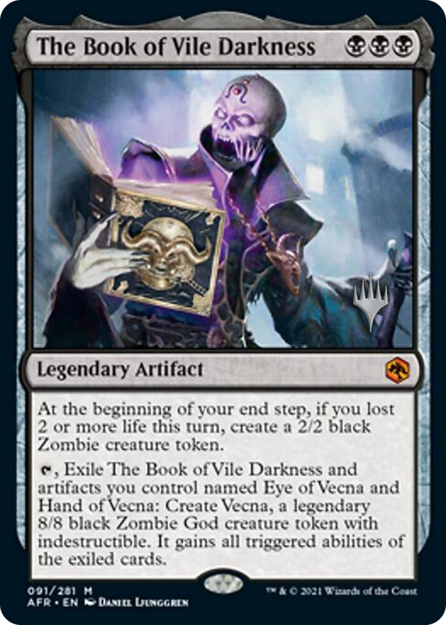 0091 The Book of Vile Darkness M Promo Pack: Adventures in the Forgotten Realms