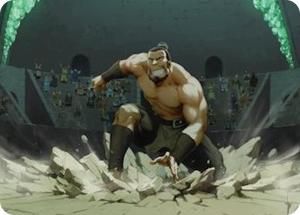 0013 The Boulder, Ready to Rumble Art Card S Art Series: Avatar: The Last Airbender