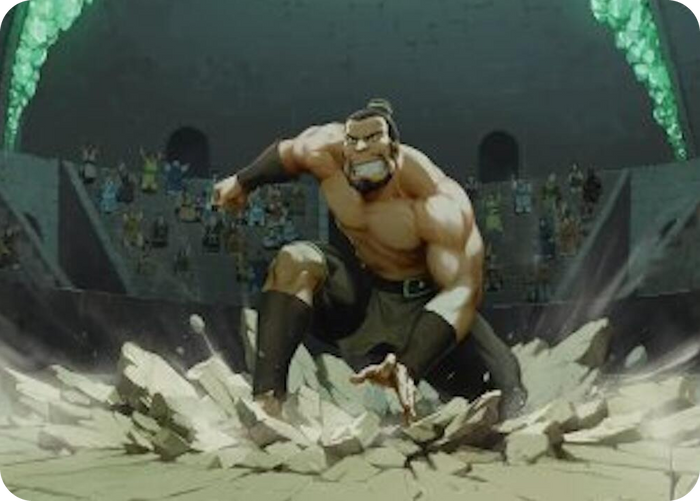 The Boulder, Ready to Rumble Art Card #13 S - Art Series: Avatar: The Last Airbender Pokemon card