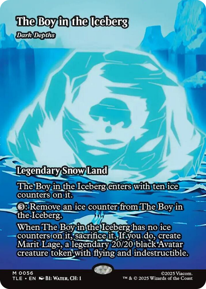 The Boy in the Iceberg - Dark Depths (Borderless) #56 M - The Last Airbender: Eternal-Legal Pokemon card