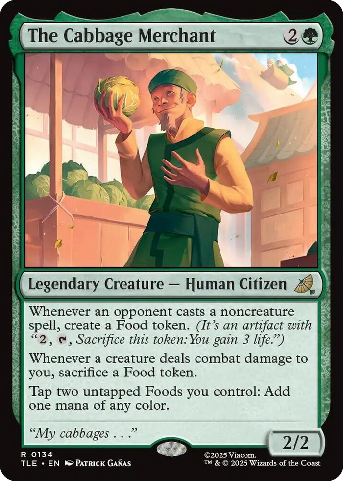 The Cabbage Merchant #134 R - The Last Airbender: Eternal-Legal Pokemon card