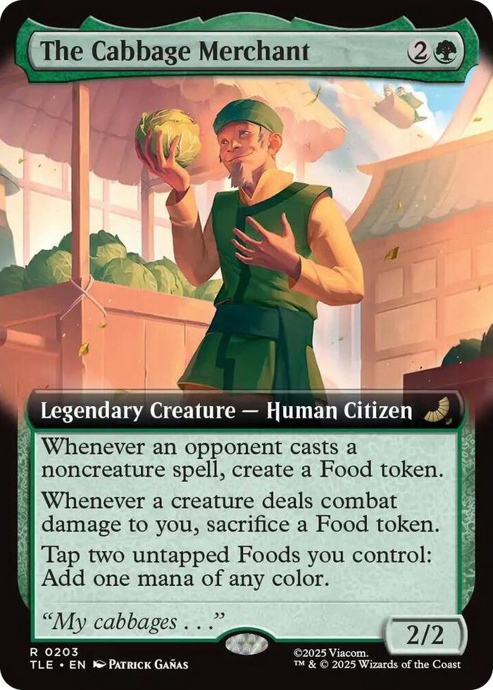 The Cabbage Merchant (Extended Art) #203 R - The Last Airbender: Eternal-Legal Pokemon card
