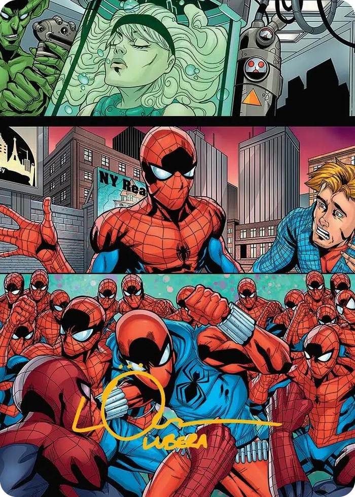 The Clone Saga Art Card (Gold-Stamped Signature) #42 S - Art Series: Marvel's Spider-Man Pokemon card