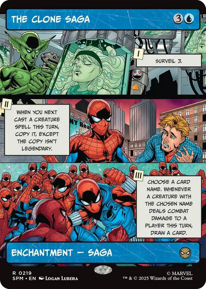 The Clone Saga (Borderless) #219 R - Marvel's Spider-Man Pokemon card
