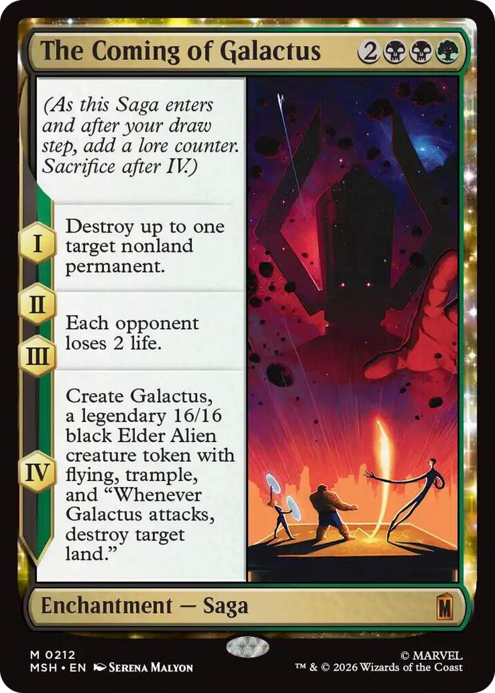 The Coming of Galactus #212 M - Marvel Super Heroes Pokemon card