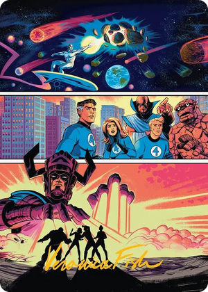 0020 The Coming of Galactus Art Card (Gold-Stamped Signature) S Art Series: Marvel Super Heroes