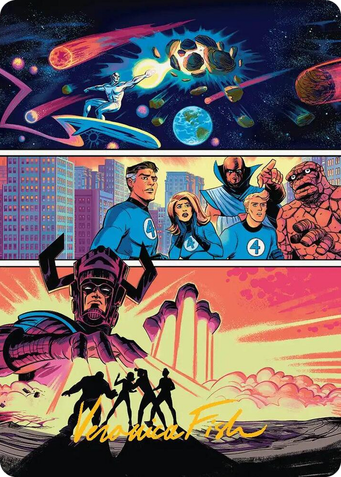 The Coming of Galactus Art Card (Gold-Stamped Signature) #20 S - Art Series: Marvel Super Heroes Pokemon card