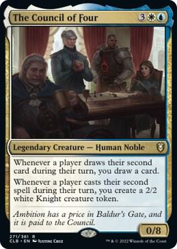 The Council of Four #271 R - Commander Legends: Battle for Baldur's Gate Pokemon card