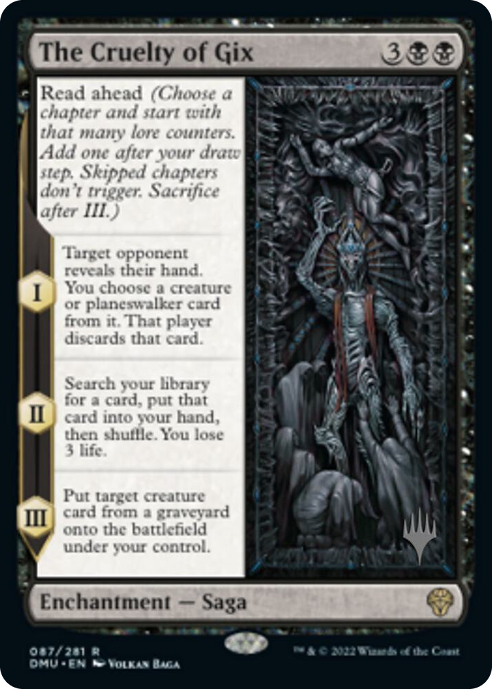 0087 The Cruelty of Gix R Promo Pack: Dominaria United