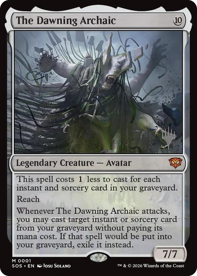 0001 The Dawning Archaic M Promo Pack: Secrets of Strixhaven