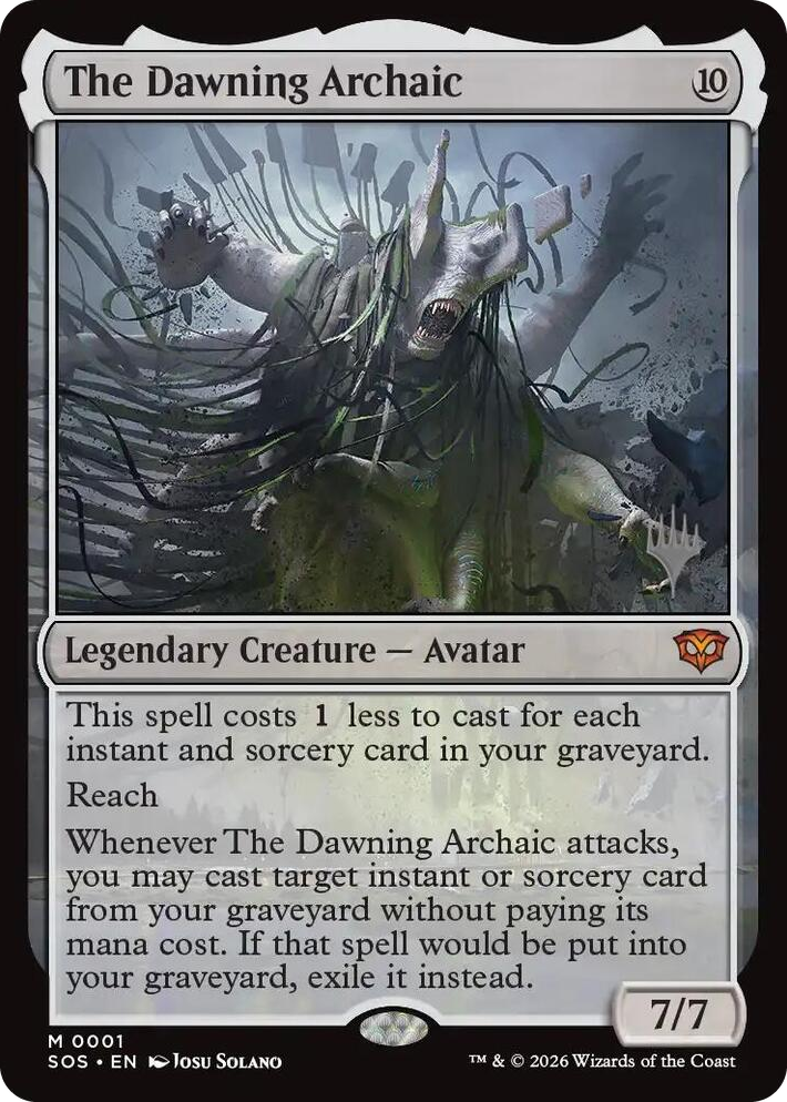 0001 The Dawning Archaic M Promo Pack: Secrets of Strixhaven