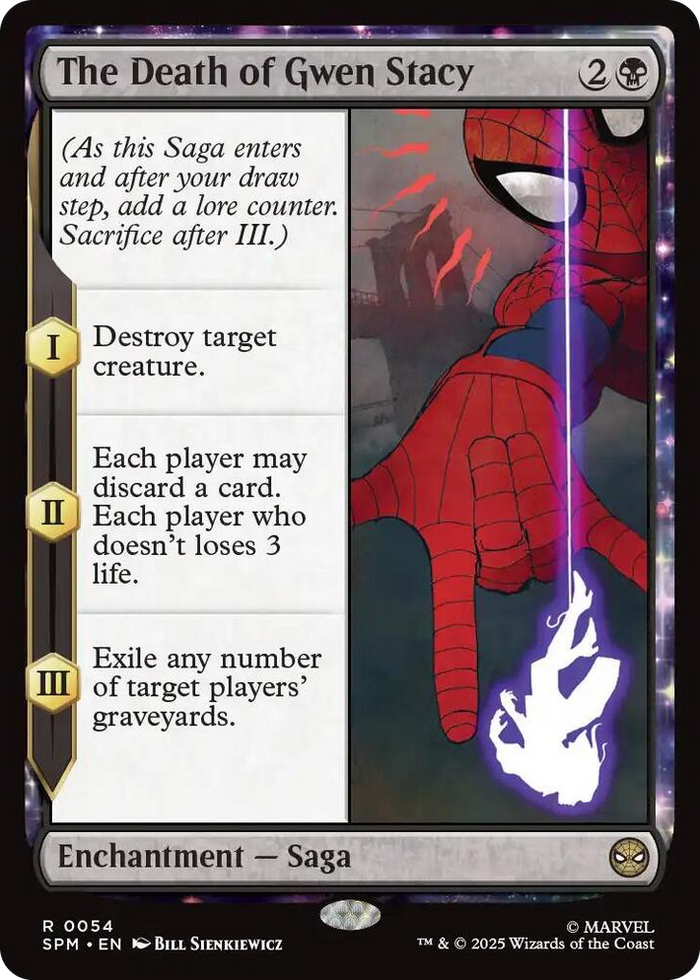The Death of Gwen Stacy #54 R - Marvel's Spider-Man Pokemon card