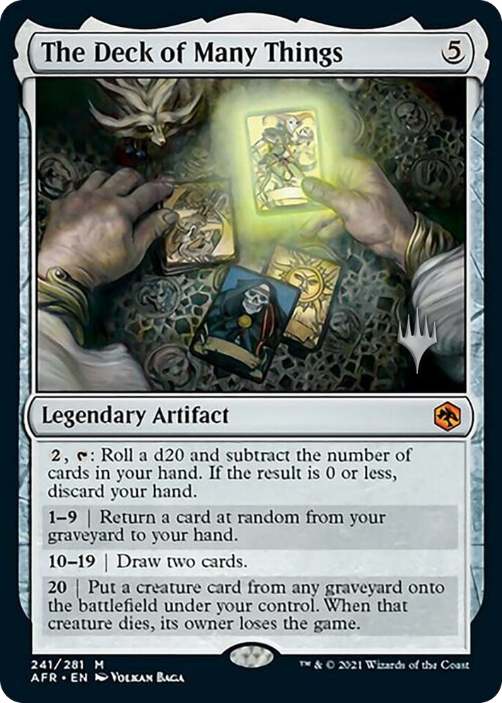 0241 The Deck of Many Things M Promo Pack: Adventures in the Forgotten Realms