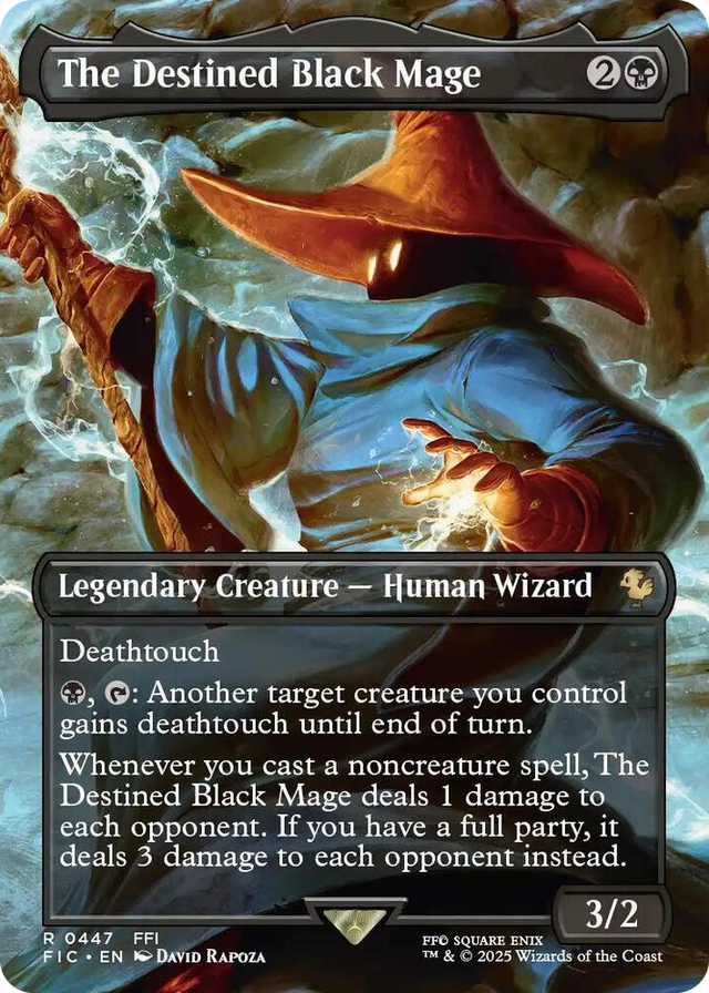 0447 The Destined Black Mage (Borderless) R Commander: FINAL FANTASY