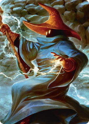 0006 The Destined Black Mage Scene Art Card S Art Series: FINAL FANTASY