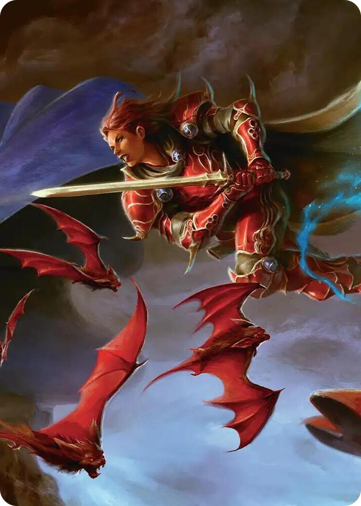 0002 The Destined Warrior Scene Art Card S Art Series: FINAL FANTASY