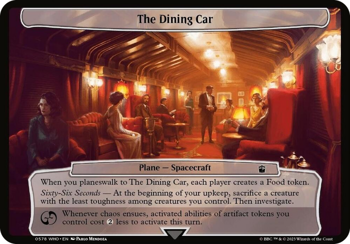 The Dining Car #578 T - Planechase: Universes Beyond: Doctor Who Pokemon card