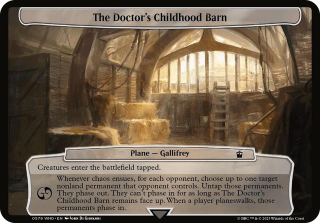 0579 The Doctor's Childhood Barn T Planechase: Universes Beyond: Doctor Who